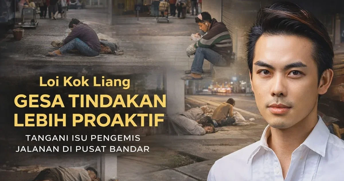 Loi Kok Liang Gesa Tindakan Lebih Proaktif Tangani Isu Pengemis Jalanan di Pusat Bandar