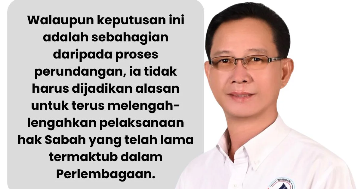 Sabah Perlu Tegas Dalam Tuntutan Hak 40% Hasil: Masa Untuk Tindakan! - Mudi Dubing