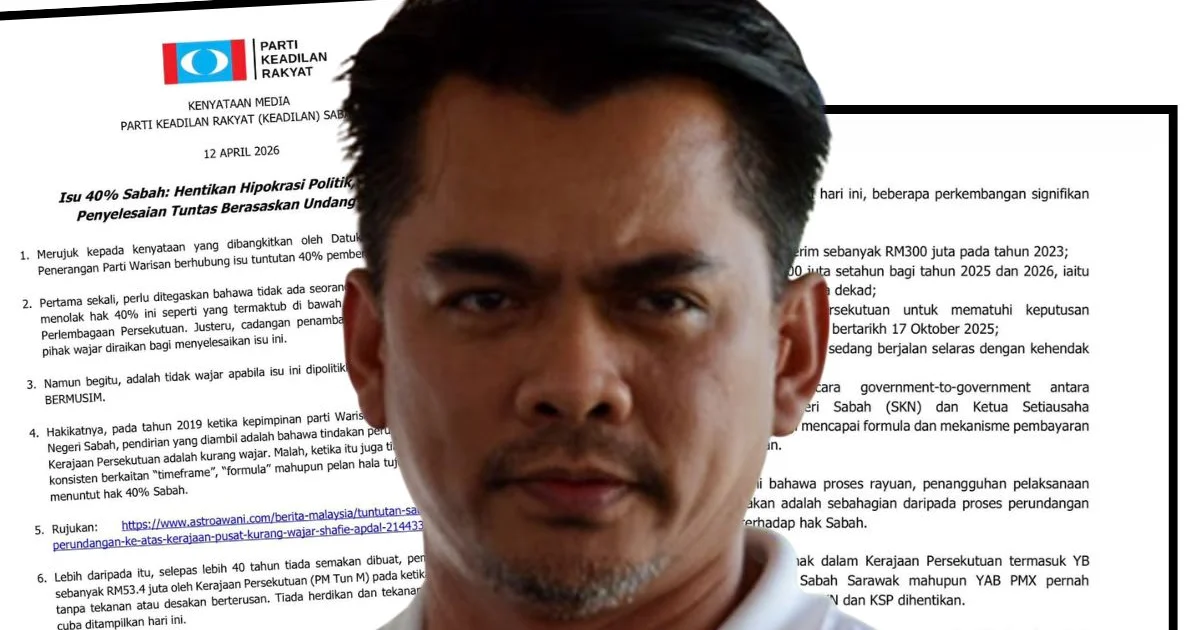 WARISAN BANTAH NARATIF KEADILAN, TEGASKAN PROGRES MA63 BERMULA ZAMAN WARISAN & DESAK GARIS MASA JELAS BAYARAN 40% SABAH