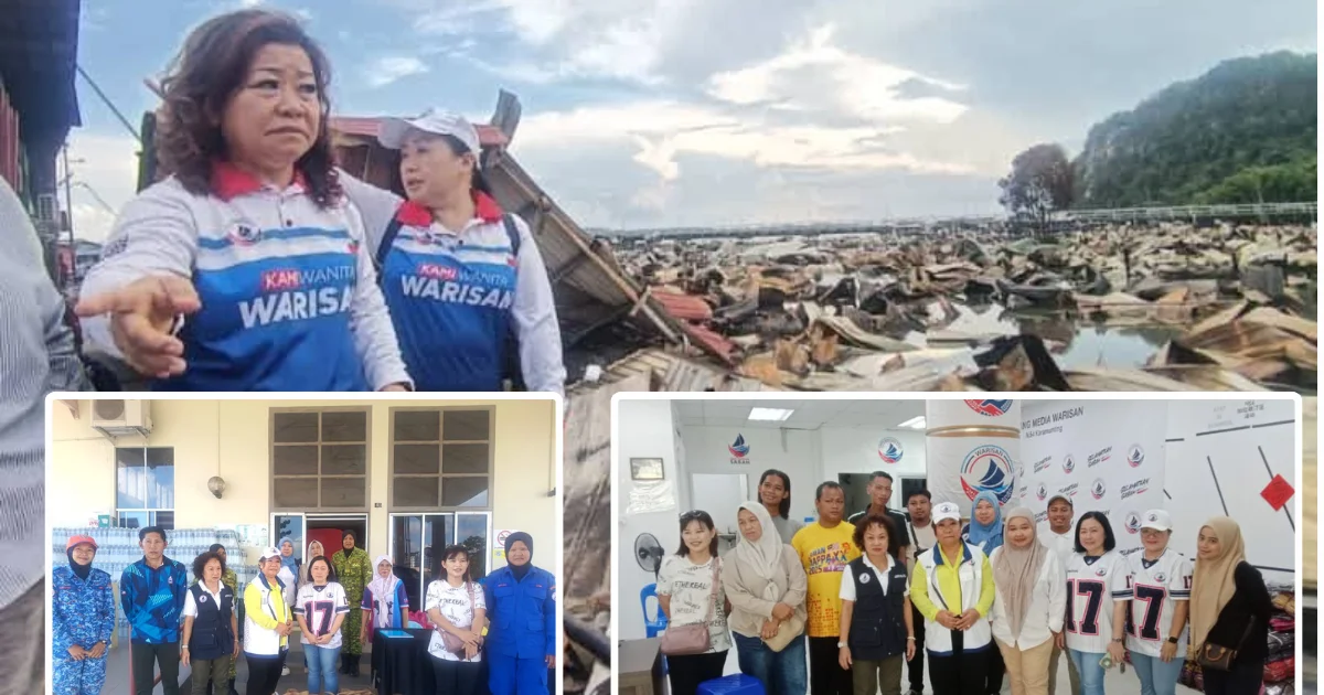 Women of Warisan Party Supports Fire Victims in Sandakan's Kampung Bahagia