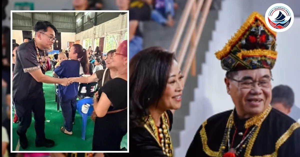 AZIS JAMMAN 与 EDNA MAJIMBUN 出席 Kg. Kionsom 丰收节活动，展现社区团结精神