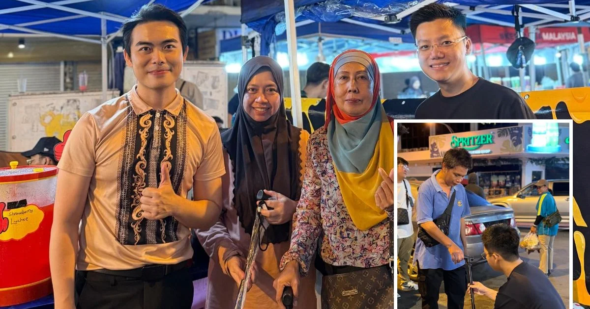 Loi Kok Liang Edar Tongkat Kepada Penjaja Gaya Street Sempena Hari Ibu Bapa dan Aidiladha