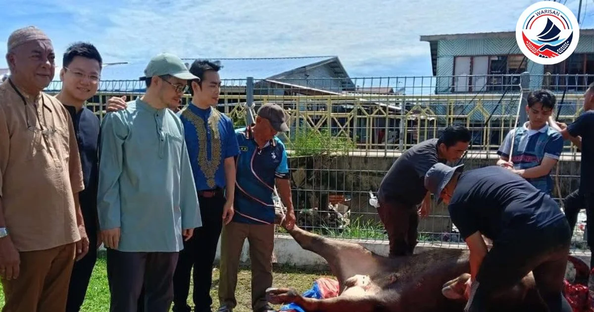 LIANG DAN JUNZ WONG HADIR PROGRAM KORBAN DI MASJID AL KAUTHAR TANJUNG ARU