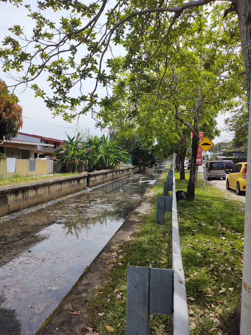 Drain in front of KK High School